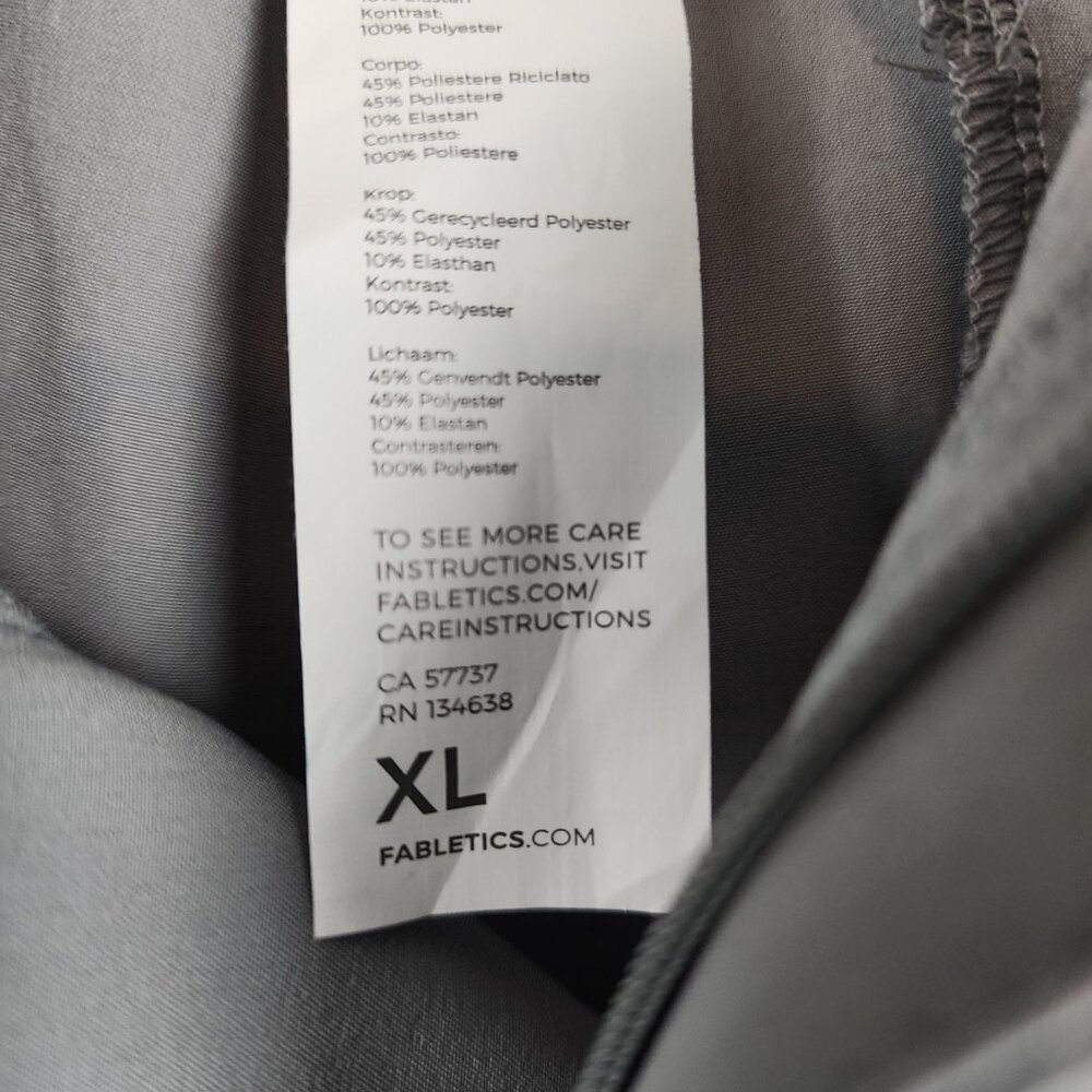 Fabletics Men Gray Lightweight Flex Straight Leg … - image 8